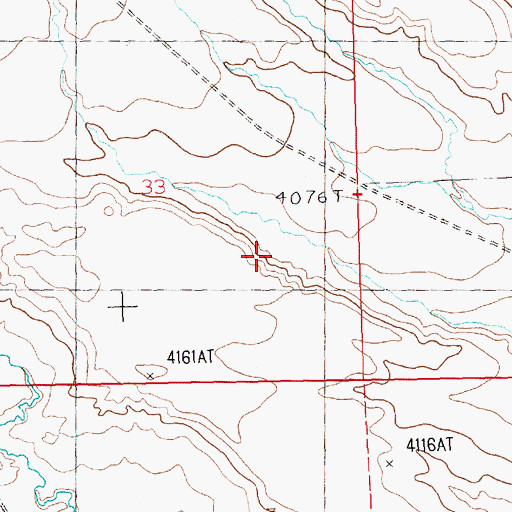Topographic Map of 11N22E33D___01 Well, MT
