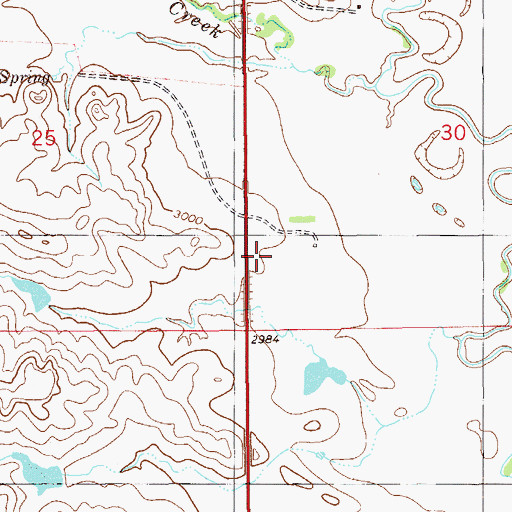 Topographic Map of 11N60E30CCB_01 Well, MT