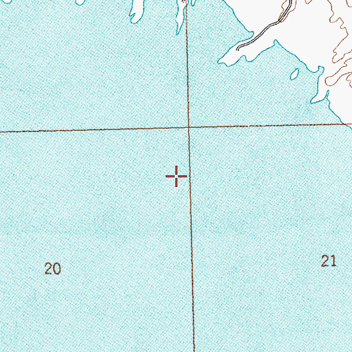 Topographic Map of Lake Mohave, AZ