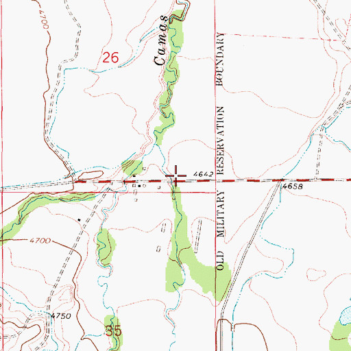 Topographic Map of 11N04E26DC__01 Well, MT