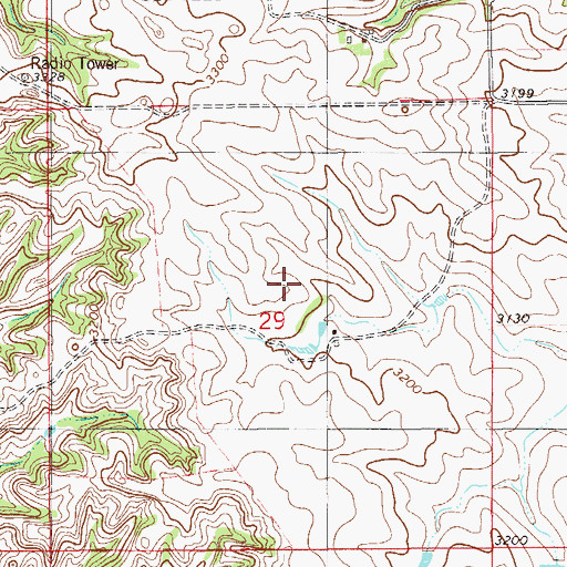 Topographic Map of 11N59E29AC__01 Well, MT