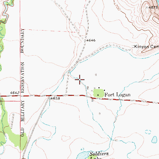 Topographic Map of 11N04E25C___01 Well, MT