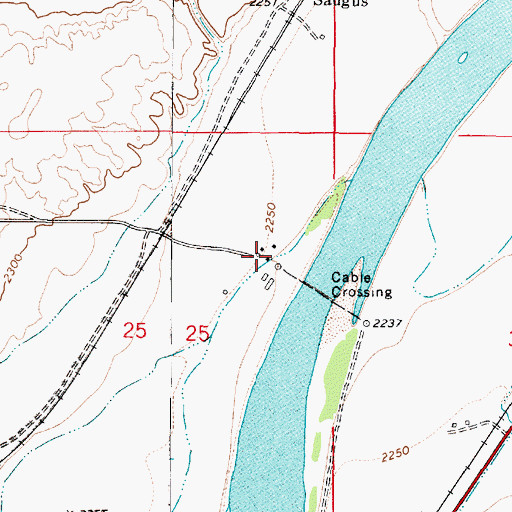 Topographic Map of 11N49E24DAAD01 Well, MT