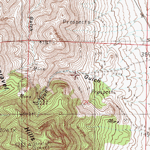 Topographic Map of 11N04W26BDAB01 Well, MT