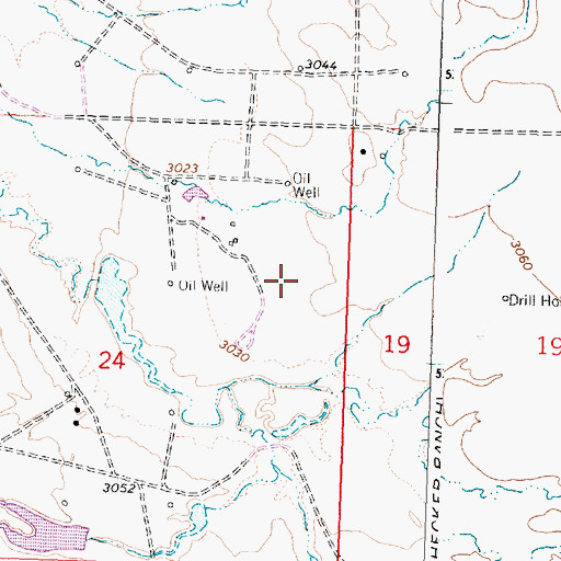 Topographic Map of 11N32E24AD__01 Well, MT