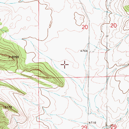 Topographic Map of 11N05E20C___01 Well, MT
