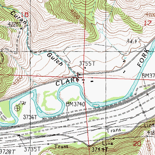 Topographic Map of 11N14W18DDDD01 Well, MT