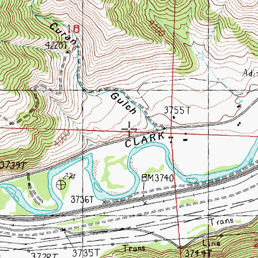 Topographic Map of 11N14W18DDCC01 Well, MT