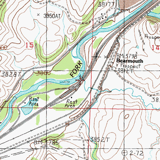 Topographic Map of 11N14W15DDA_01 Well, MT