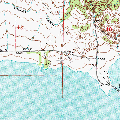 Topographic Map of 11N02W18CCBC01 Well, MT