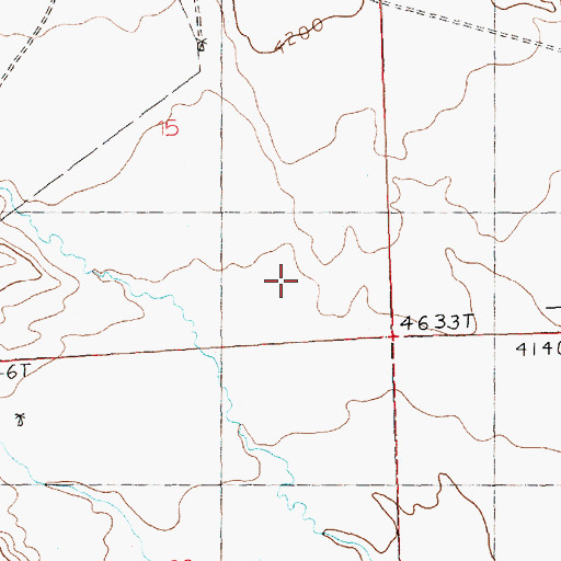 Topographic Map of 11N32E15AB__01 Well, MT