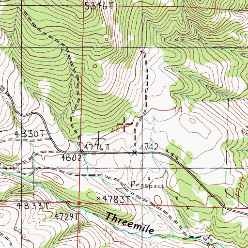 Topographic Map of 11N05W14CABC01 Well, MT