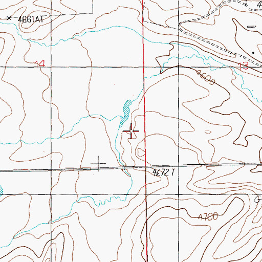 Topographic Map of 11N15E14DD__01 Well, MT