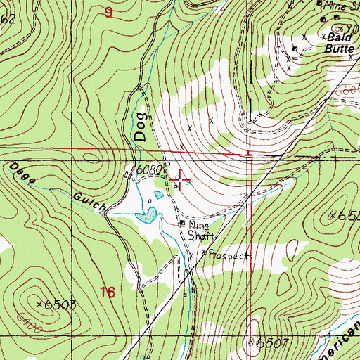 Topographic Map of 11N06W16AAB_01 Spring, MT