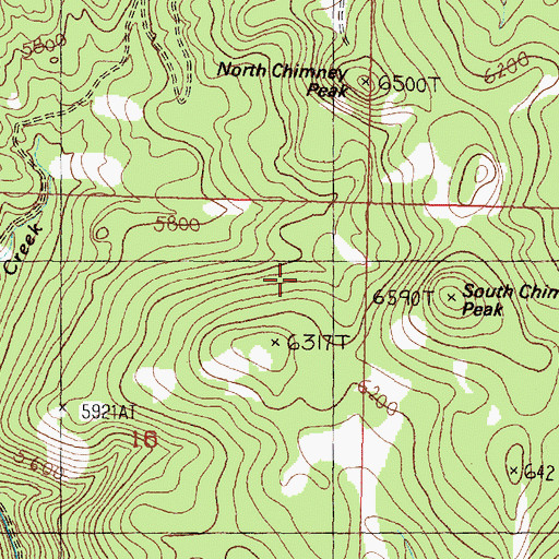 Topographic Map of 11N03W15CBCC01 Well, MT