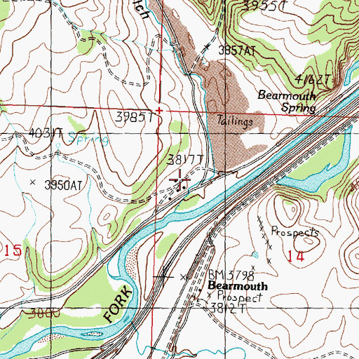 Topographic Map of 11N14W14BBCD01 Well, MT
