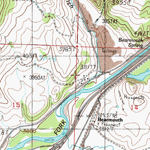 Topographic Map of 11N14W14BBCC01 Well, MT