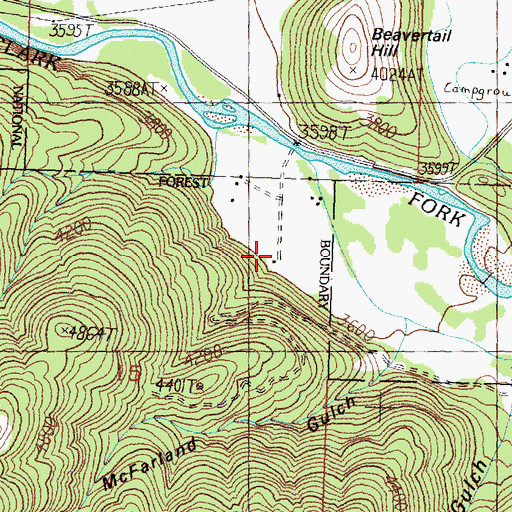 Topographic Map of 11N16W15AACD01 Well, MT