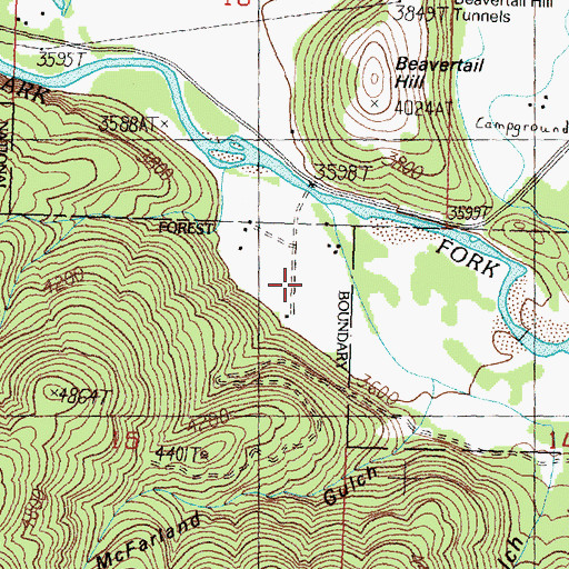 Topographic Map of 11N16W15AADB01 Well, MT