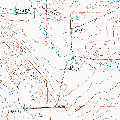 Topographic Map of 11N16E15CB__02 Well, MT