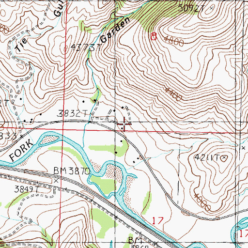 Topographic Map of 11N13W08CDCD01 Well, MT