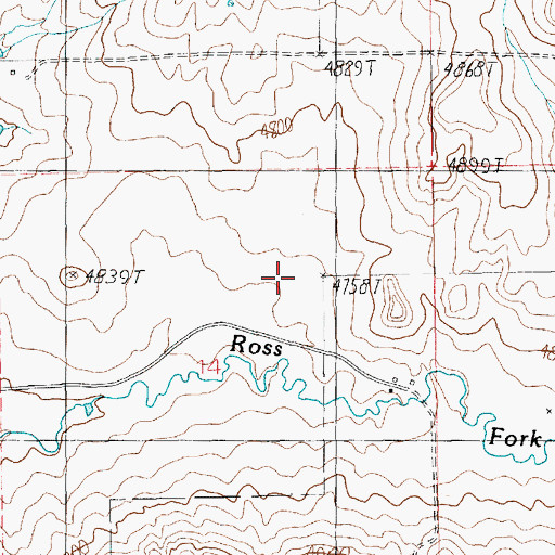 Topographic Map of 11N16E14AC__01 Well, MT