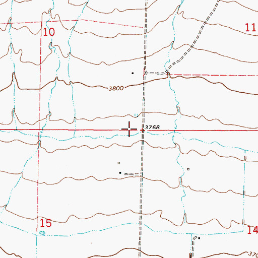 Topographic Map of 11N03W10DDDD01 Well, MT