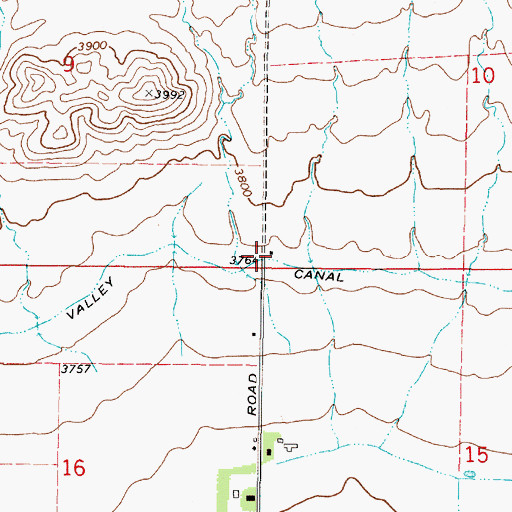 Topographic Map of 11N03W10CCCC01 Well, MT