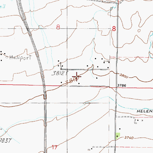 Topographic Map of 11N03W18DCD_01 Well, MT