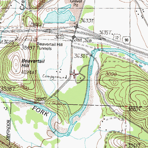 Topographic Map of 11N16W11CDBA01 Well, MT