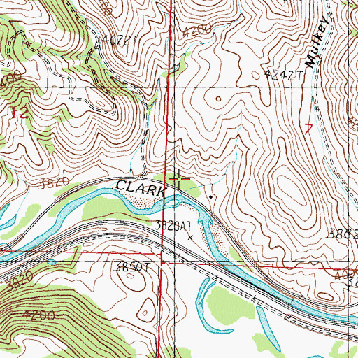 Topographic Map of 11N13W07CBCD01 Well, MT