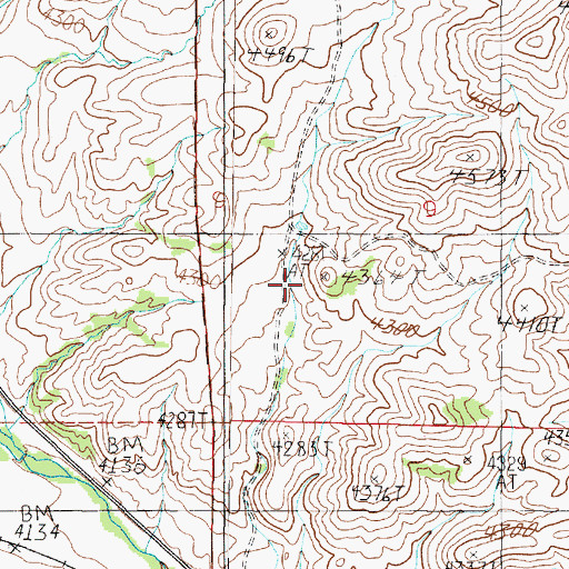 Topographic Map of 11N04W09CBDD01 Well, MT
