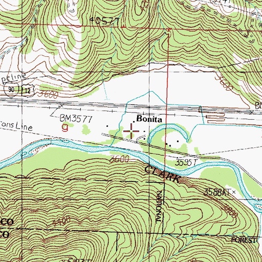 Topographic Map of 11N16W09DABB01 Well, MT