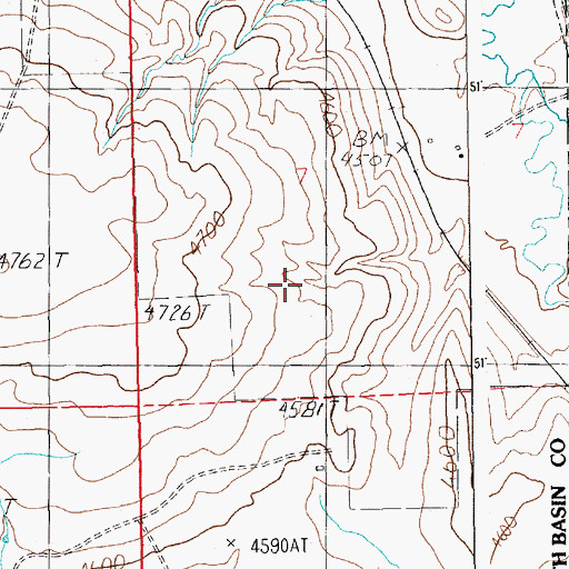 Topographic Map of 11N16E07CD__01 Well, MT