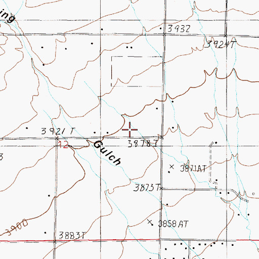 Topographic Map of 11N04W12ADD01_ Well, MT