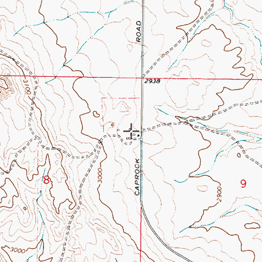 Topographic Map of 11N47E08ADAA01 Well, MT