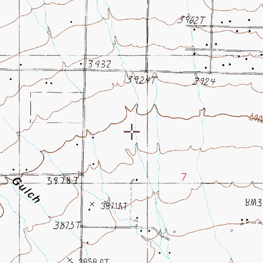 Topographic Map of 11N03W07BDBC01 Well, MT