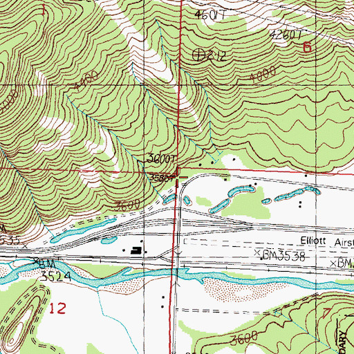 Topographic Map of 11N16W06CCDD01 Well, MT