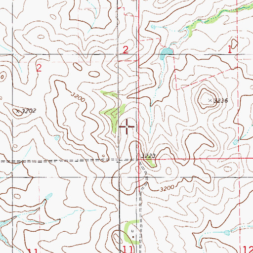 Topographic Map of 11N61E06DDAD01 Well, MT