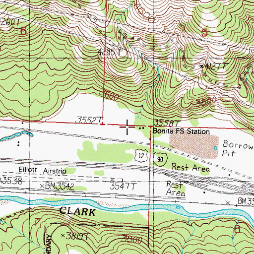 Topographic Map of 11N16W07AAAA01 Well, MT