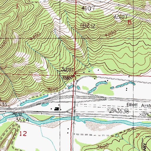 Topographic Map of 11N16W06CCDD02 Well, MT