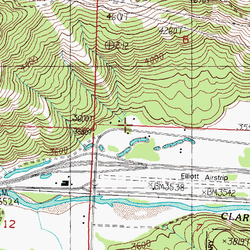 Topographic Map of 11N16W06CDCD01 Well, MT