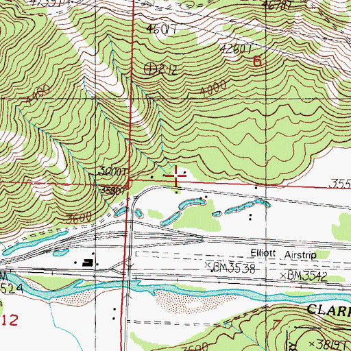 Topographic Map of 11N16W06CDCD02 Well, MT