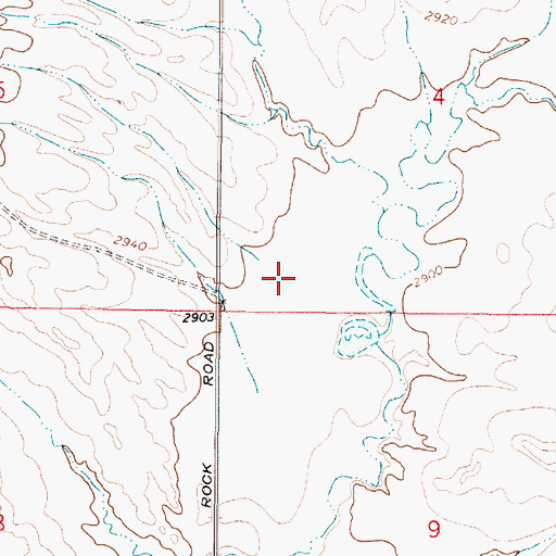 Topographic Map of 11N45E04CCCB01 Well, MT
