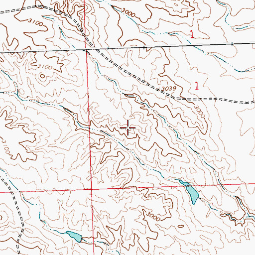 Topographic Map of 11N29E01CA__01 Well, MT