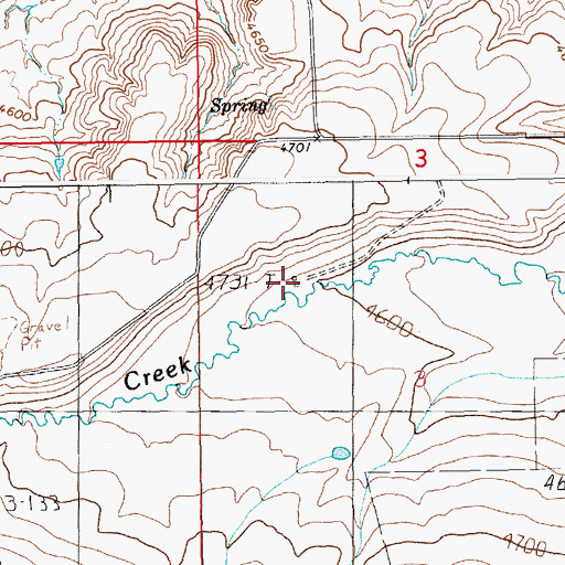 Topographic Map of 11N15E03BC__01 Well, MT
