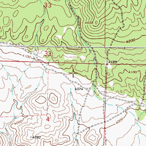 Topographic Map of 11N03W04ABAD01 Well, MT