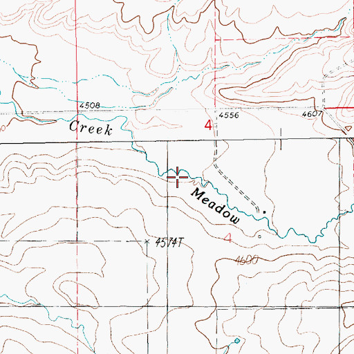 Topographic Map of 11N16E04BD__01 Well, MT