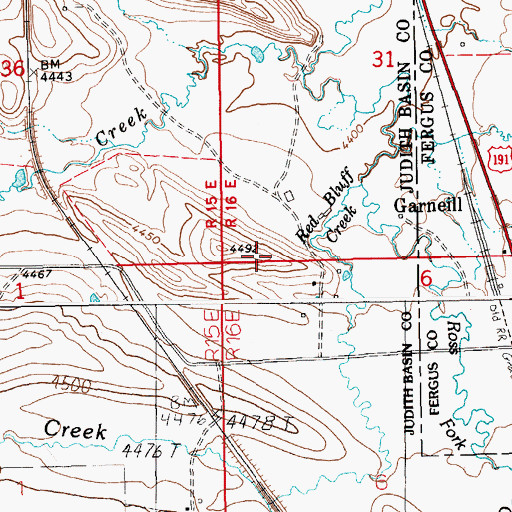 Topographic Map of 11N16E06BB__02 Well, MT