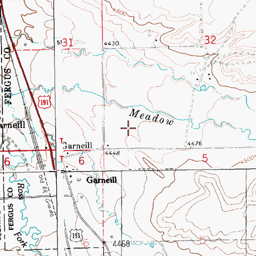 Topographic Map of 12N16E32CC__02 Well, MT